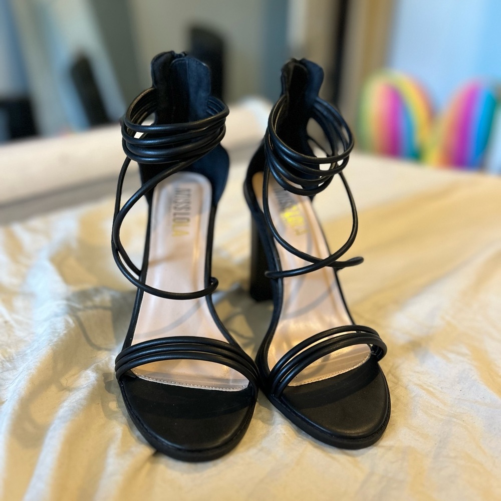 black heels